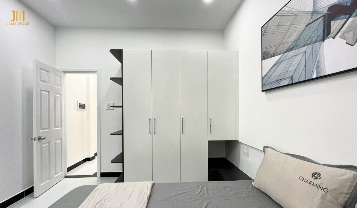 Tone màu trắng làm chủ đạo khơi gợi sự gọn gàng và thanh lịch