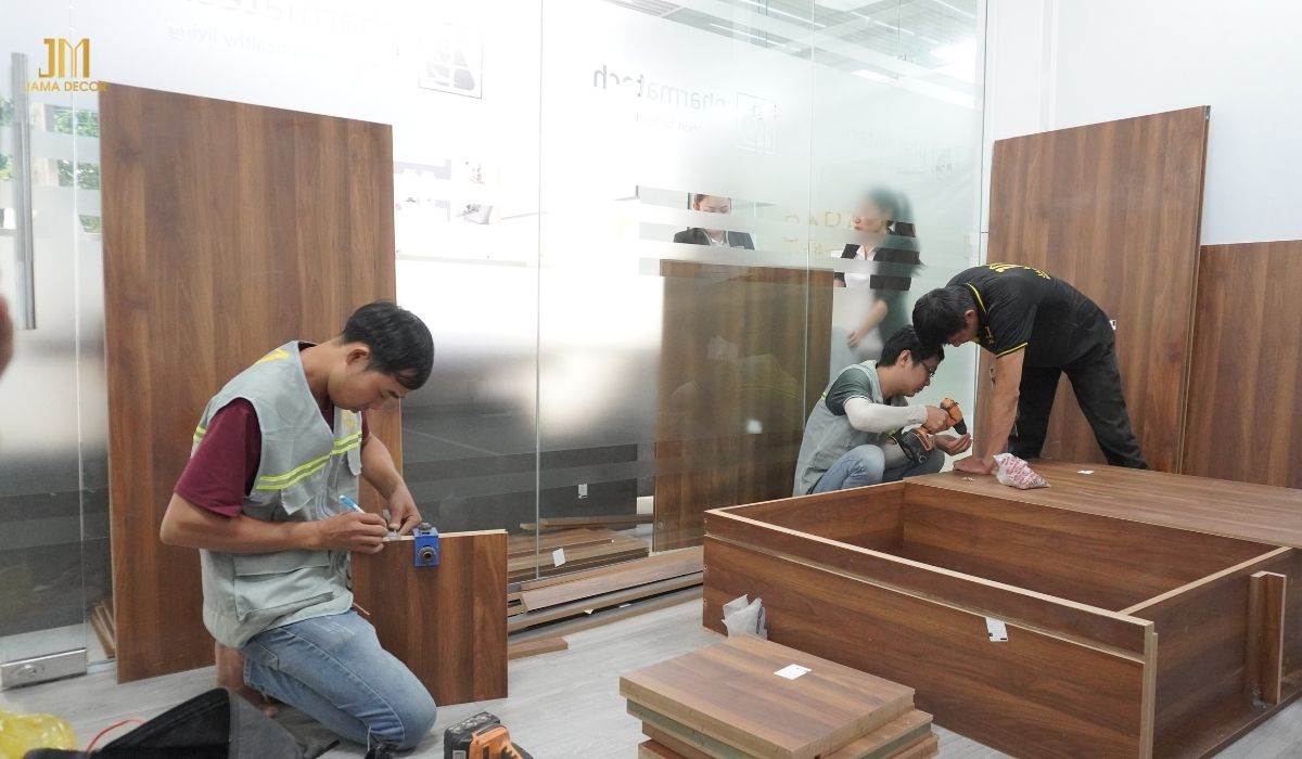 Báo giá thiết kế thi công nội thất văn phòng trọn gói TP HCM 22 Đội ngũ JAMA giàu kinh nghiệm, chuyên nghiệp