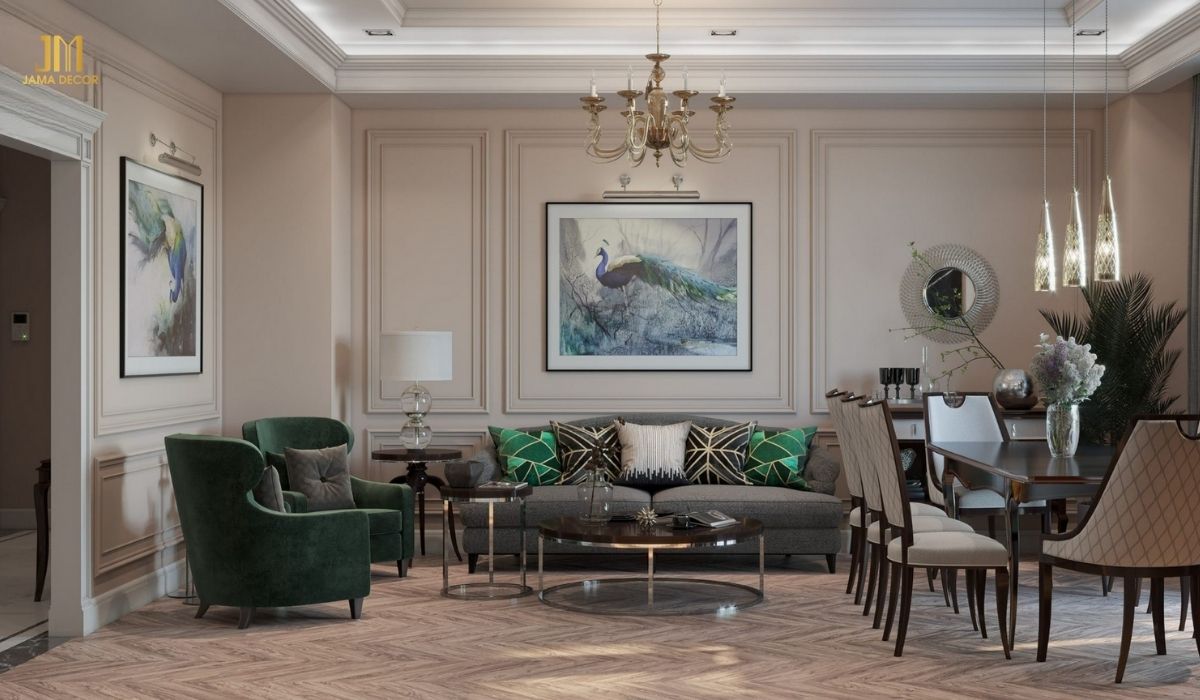 Ghế sofa cổ điển phong cách Á Đông là một cách tuyệt vời để thêm nét sang trọng cho ngôi nhà của bạn