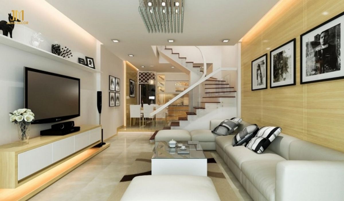 Tranh trắng đen là một lựa chọn đơn giản nhưng đầy tinh tế để tô điểm cho phòng khách