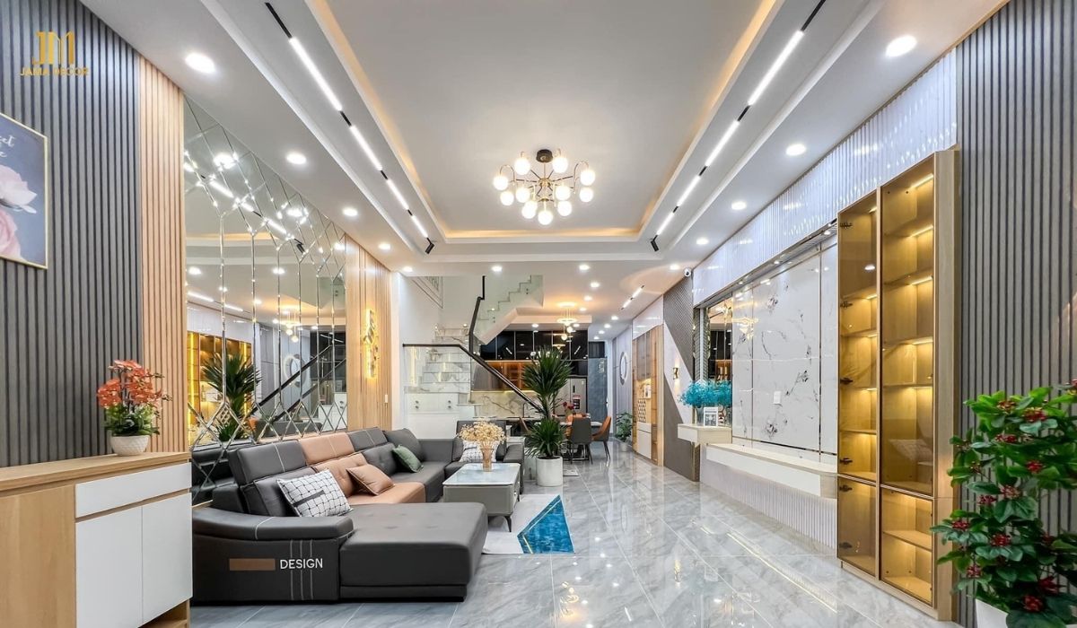 Cây xanh mang đến sự tươi mát, sức sống và tạo điểm nhấn cho căn phòng