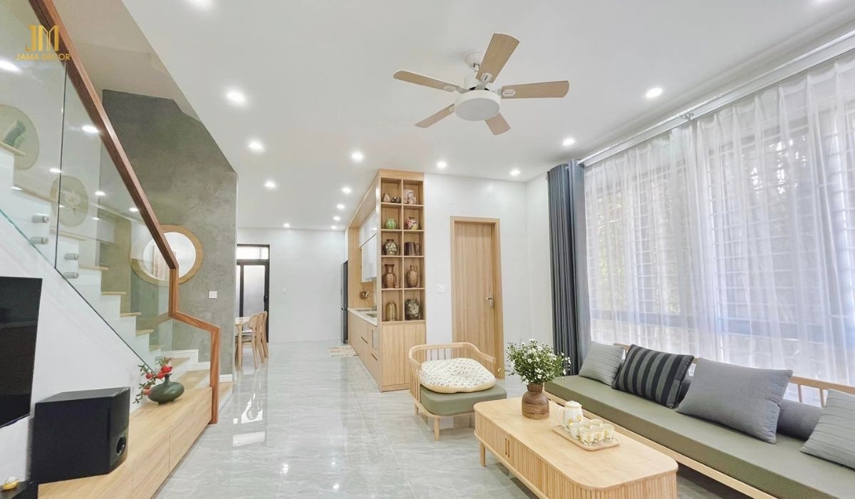 Phòng khách đơn giản, tràn đầy sự thư giãn, lôi cuốn