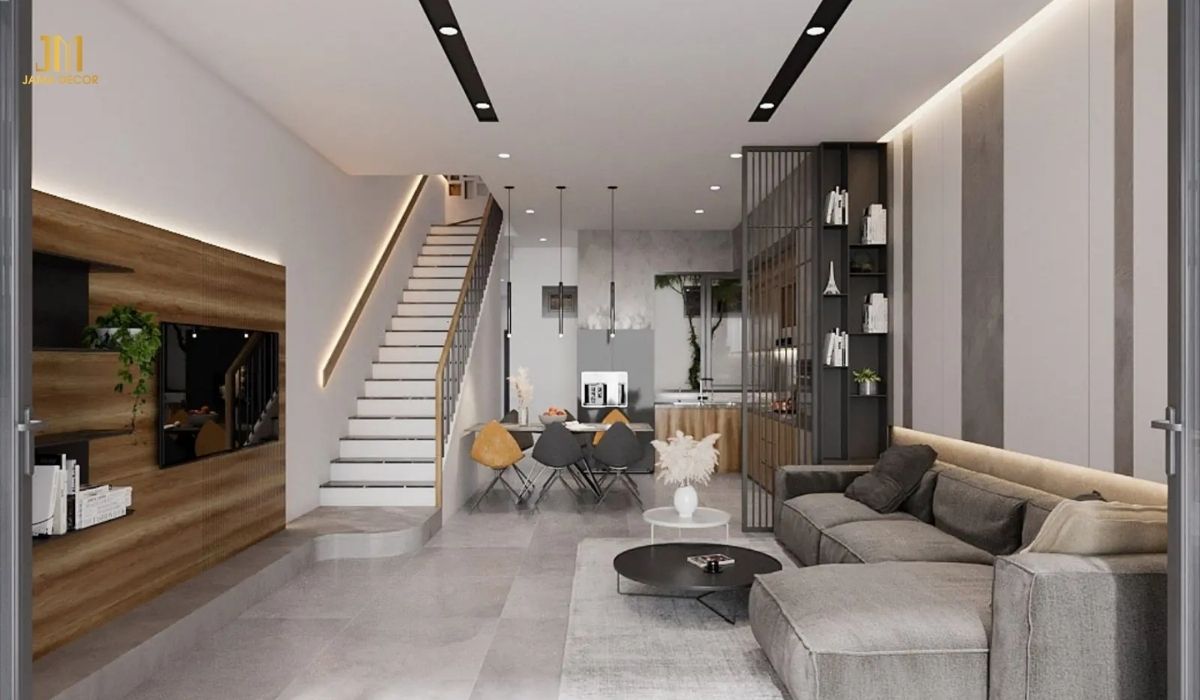 Không cần quá cầu kỳ, chỉ với một vài đồ nội thất đơn giản cũng có thể làm cho phòng khách trở nên ấn tượng