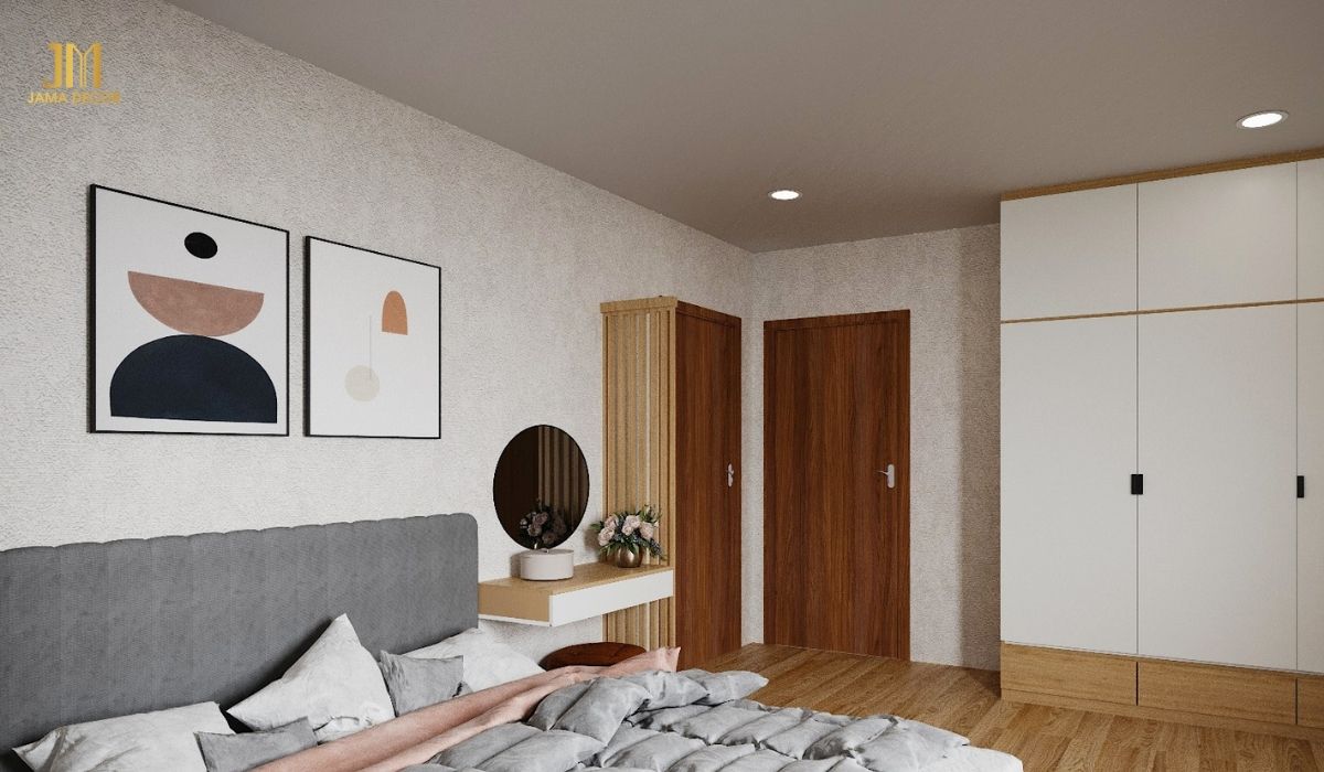 Bàn trang điểm gắn tường là một lựa chọn tuyệt vời cho những ai muốn tiết kiệm diện tích sàn