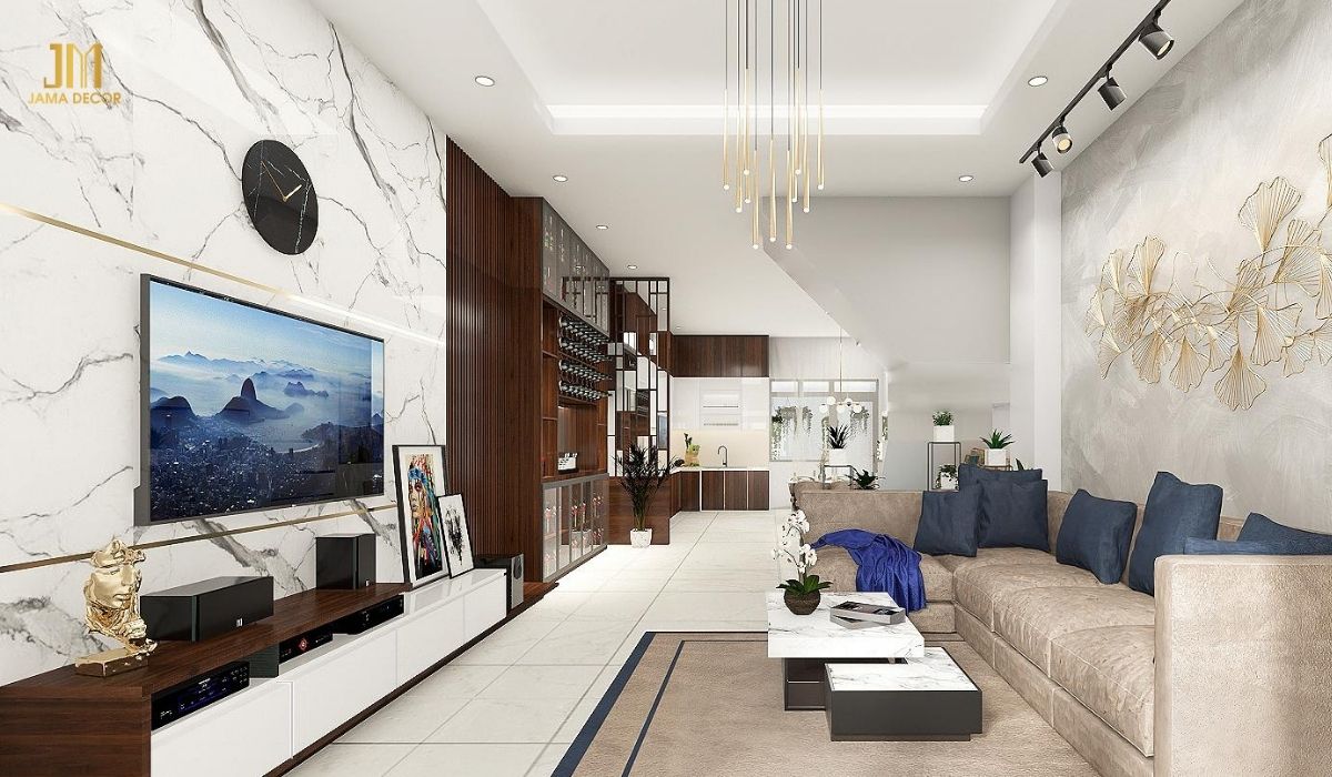 Tivi gắn tường là một xu hướng thiết kế hiện đại, mang lại nhiều lợi ích cho không gian phòng khách