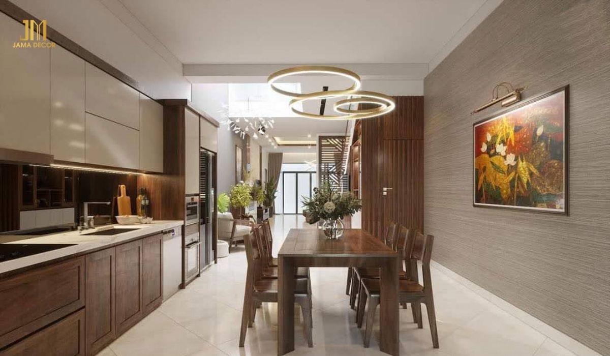 Tránh sử dụng quá nhiều đồ nội thất để không tạo cảm giác chật chội trong bếp