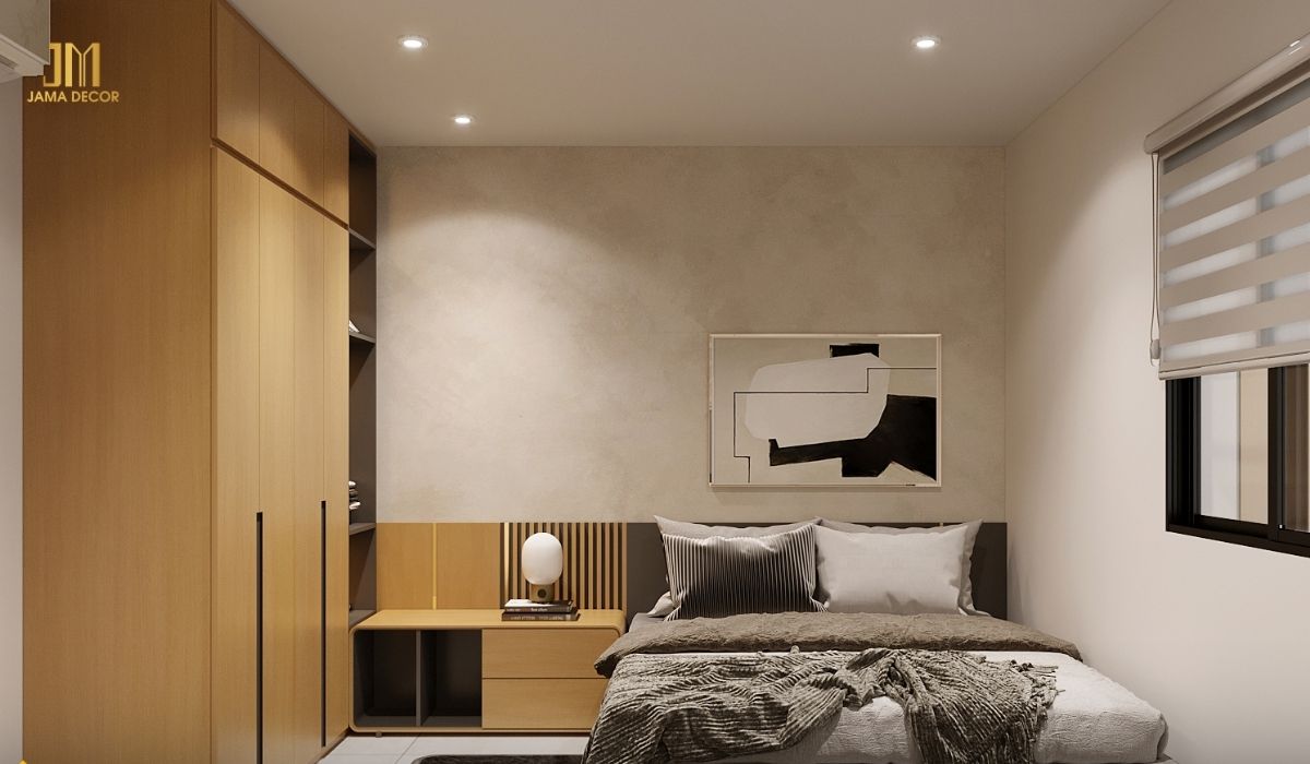 Nên ưu tiên giường có thiết kế đơn giản, thanh thoát để tiết kiệm diện tích