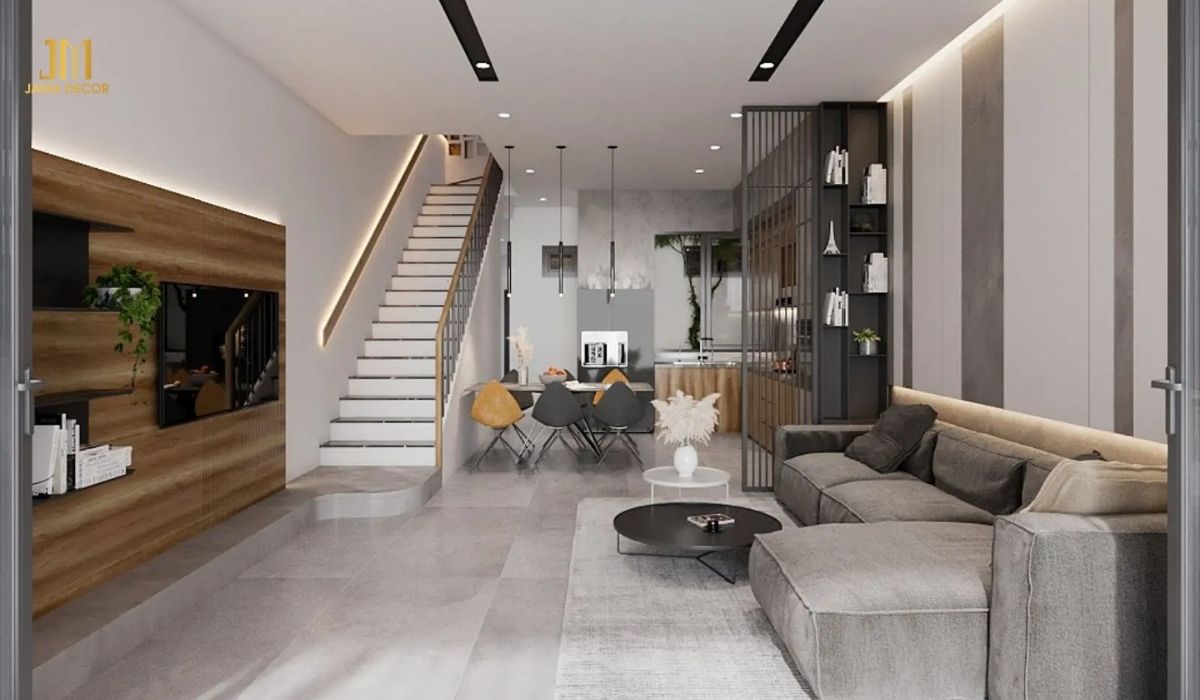 Sofa nhỏ gọn không chiếm nhiều diện tích, tạo sự thông thoáng cho không gian