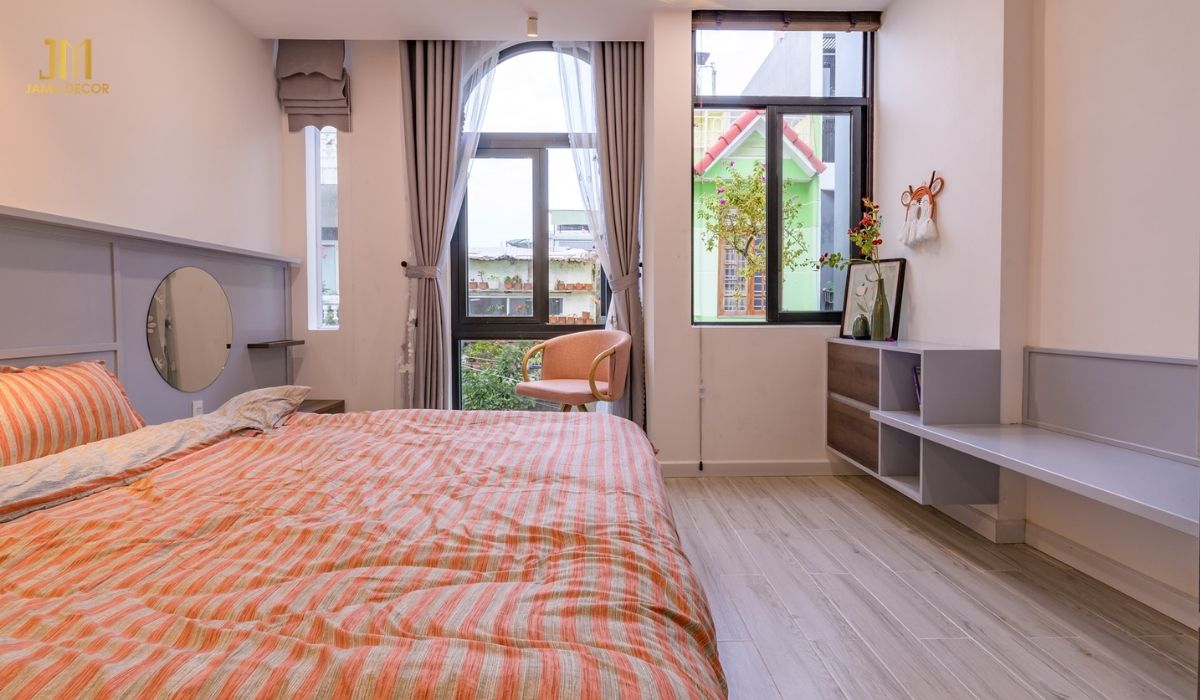 Hạn chế góc nhọn chiếu vào giường gây cảm giác bất an, ảnh hưởng giấc ngủ