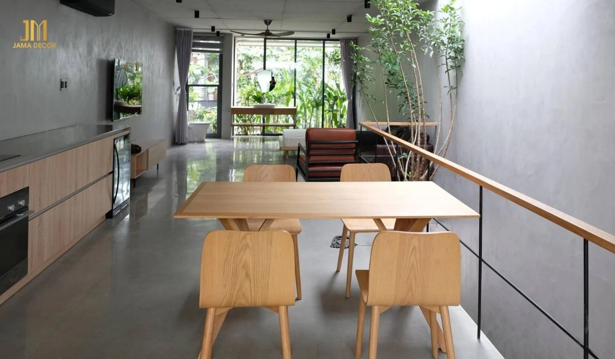 70+ Mẫu nội thất phòng khách đẹp cho mọi không gian 61 Nội thất tối giản, ưu tiên đưa cây xanh vào không gian