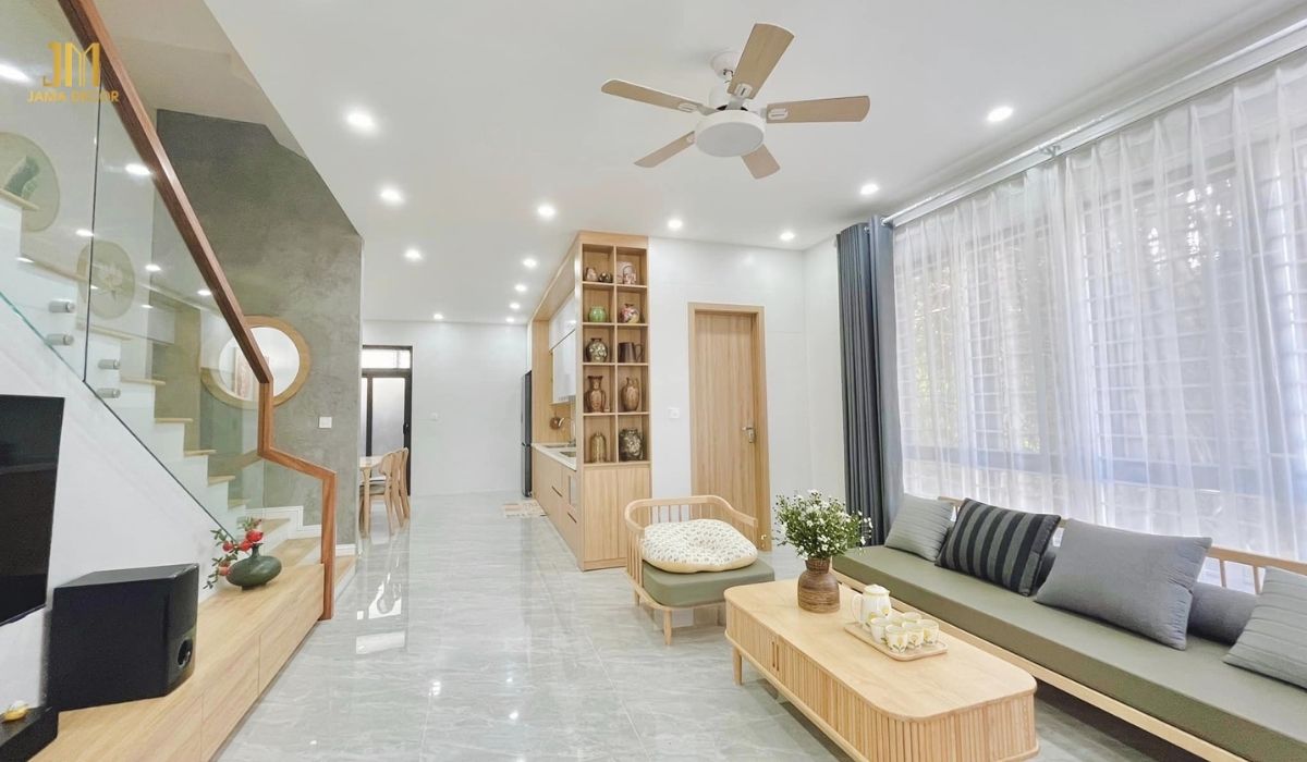 70+ Mẫu nội thất phòng khách đẹp cho mọi không gian 51 Màu vân gỗ nhạt được ưu tiên lựa chọn bởi có thể làm không gian sáng sủa