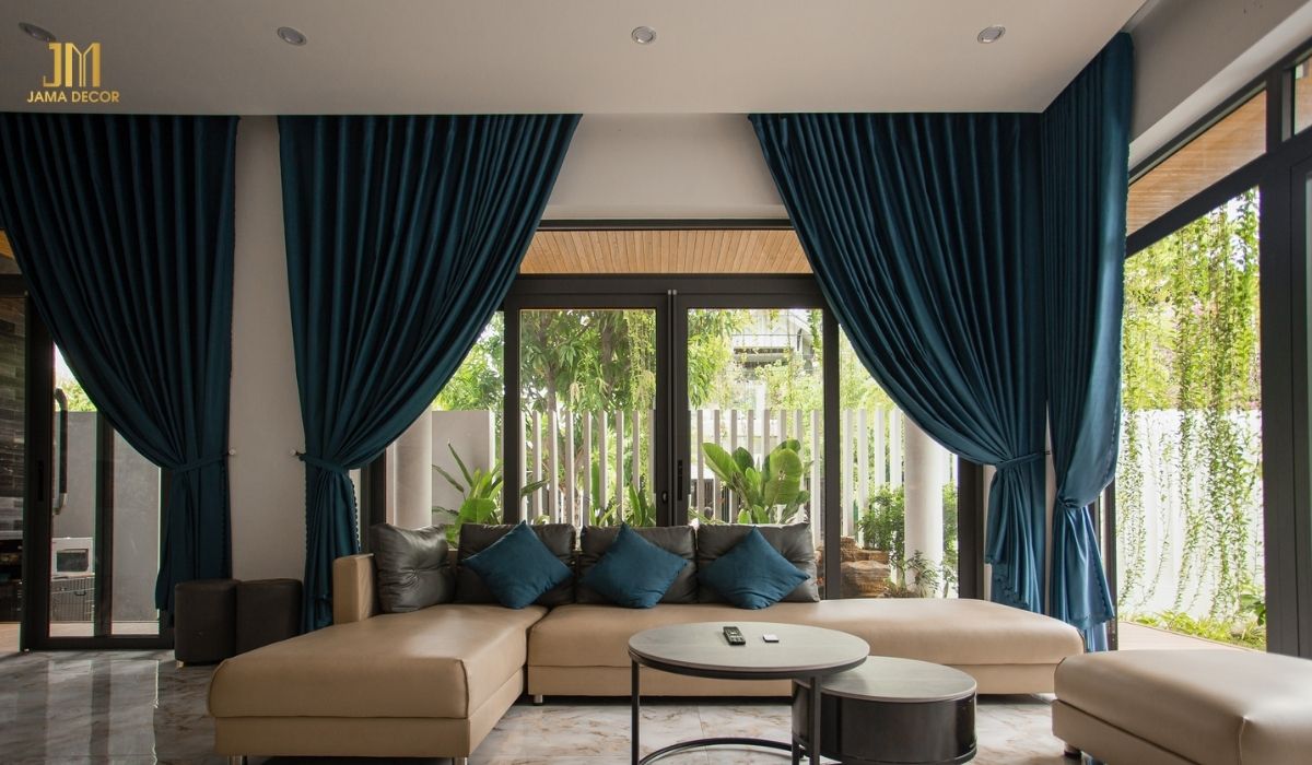 70+ Mẫu nội thất phòng khách đẹp cho mọi không gian 47 Yêu thiên nhiên, bạn có kết hợp nội thất có sắc xanh cùng với thiết kế không gian mở