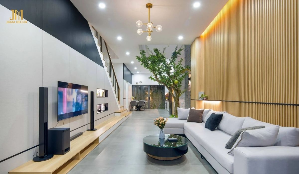 70+ Mẫu nội thất phòng khách đẹp cho mọi không gian 44 Vừa cá tính, vừa tươi mới, sử dụng tone màu sáng giúp phòng khách có sức sống hơn