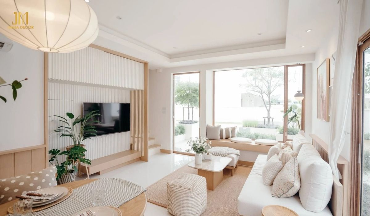 70+ Mẫu nội thất phòng khách đẹp cho mọi không gian 40 Phòng khách có chiều sâu hơn nhờ gia chủ biết cách sắp xếp nội thất kết hợp tận dụng ánh sáng tự nhiên