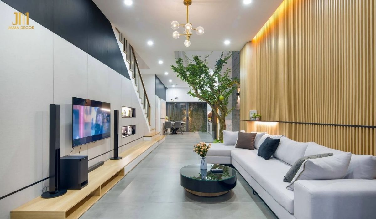 Các đồ nội thất được sắp xếp hợp lý mang lại vẻ hài hòa cho không gian