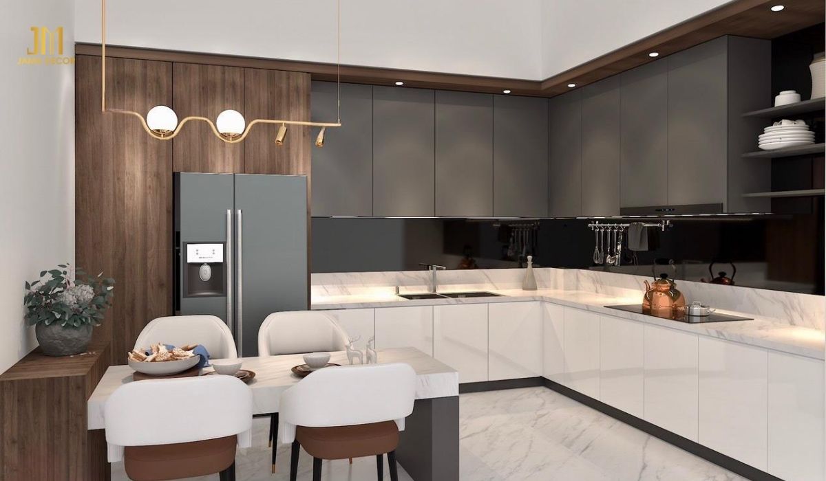 Sử dụng hiệu quả ánh sáng và màu sắc giúp nâng cao tính thẩm mỹ, tăng cảm giác thoải mái và kích thích hứng thú nấu nướng