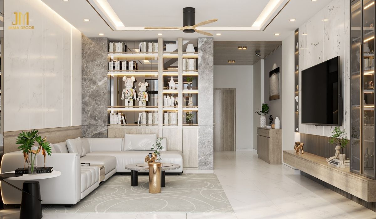 Không gian phòng khách được trang trí theo cá tính và sở thích riêng