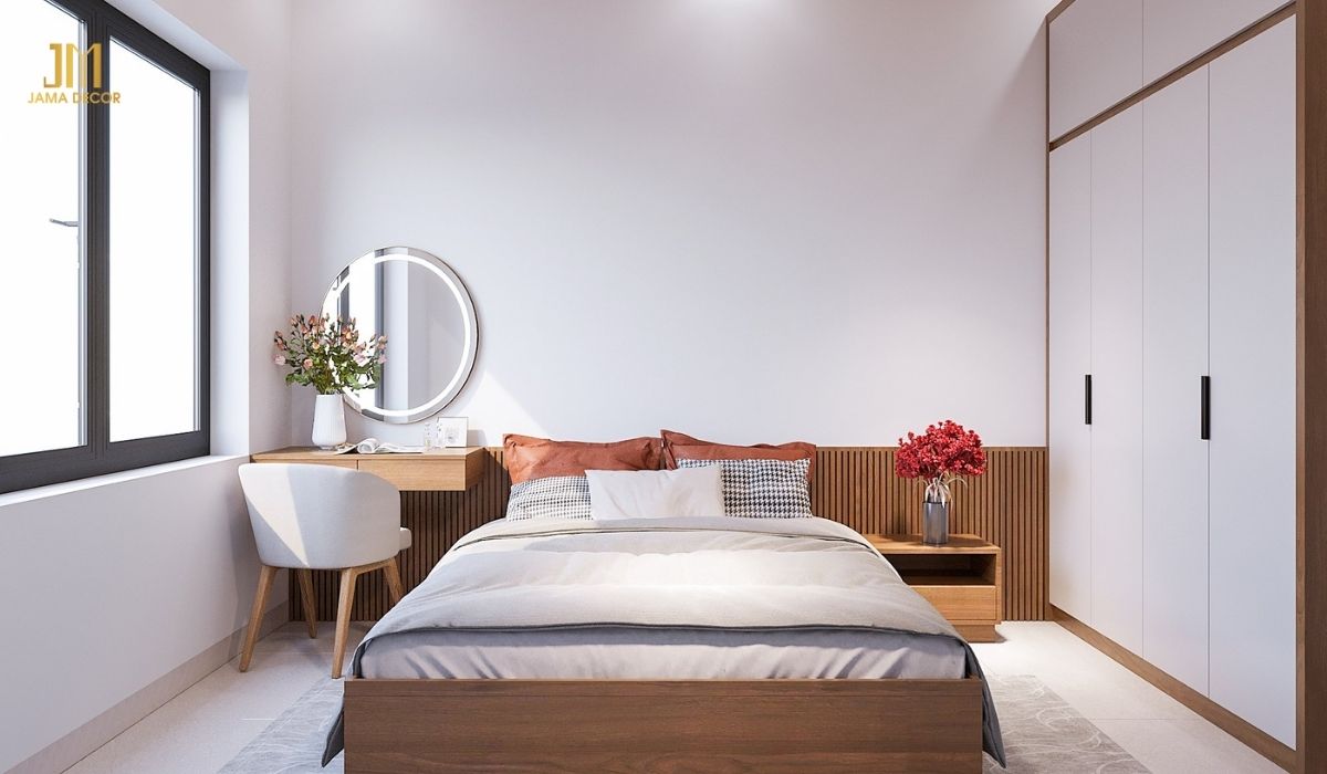 Ánh sáng tự nhiên và nhân tạo giúp căn phòng rộng rãi, ấm cúng, lung linh và thu hút