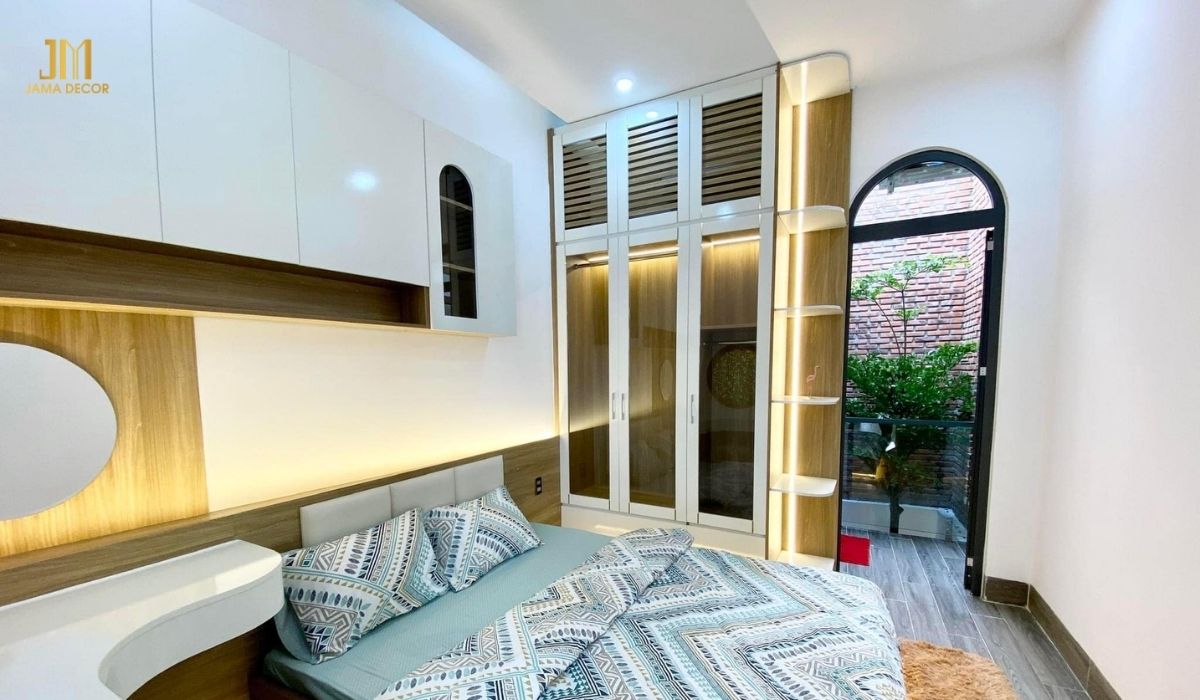 Nội thất thông minh đóng vai trò như "vị cứu tinh" cho phòng ngủ nhà ống