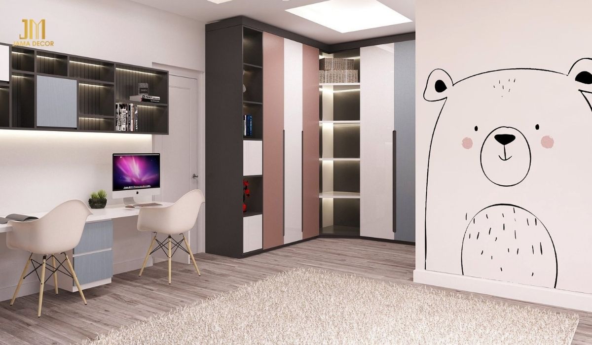 Thiết kế phòng học cho bé với nội thất tiện nghi, khơi nguồn cảm hứng học tập