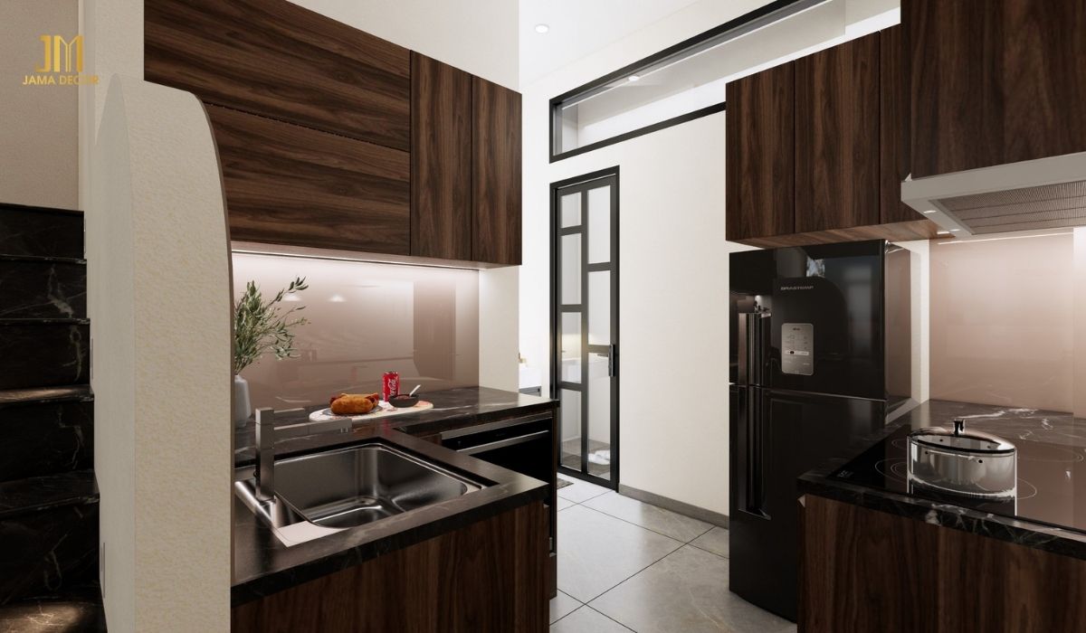 Bếp được thiết kế nhỏ gọn hoàn toàn có thể đáp ứng nhu cầu sử dụng