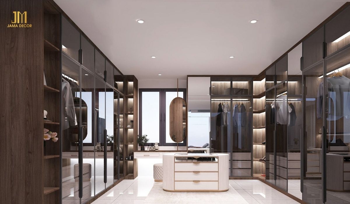 Hệ tủ quần áo cánh kính hiện đại, tiện nghi dành cho những tín đồ yêu thích thời gian