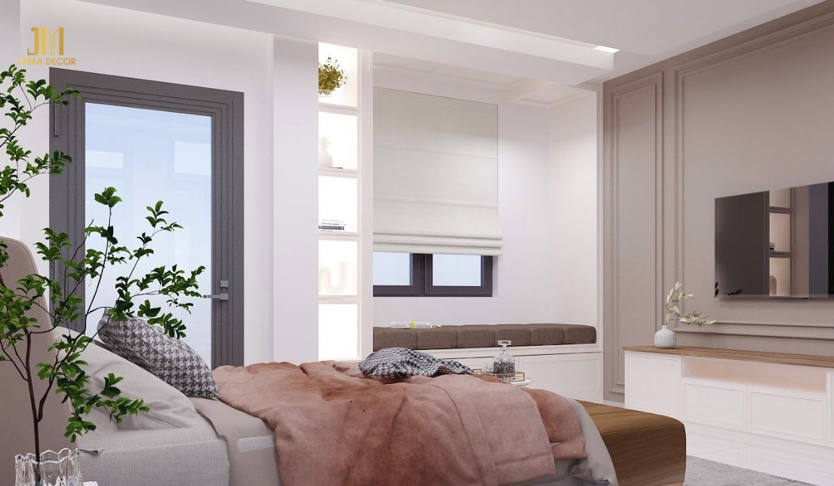 Yếu tố thẩm mỹ luôn được chú trọng khi thiết kế nội thất phòng ngủ chung cư hiện đại