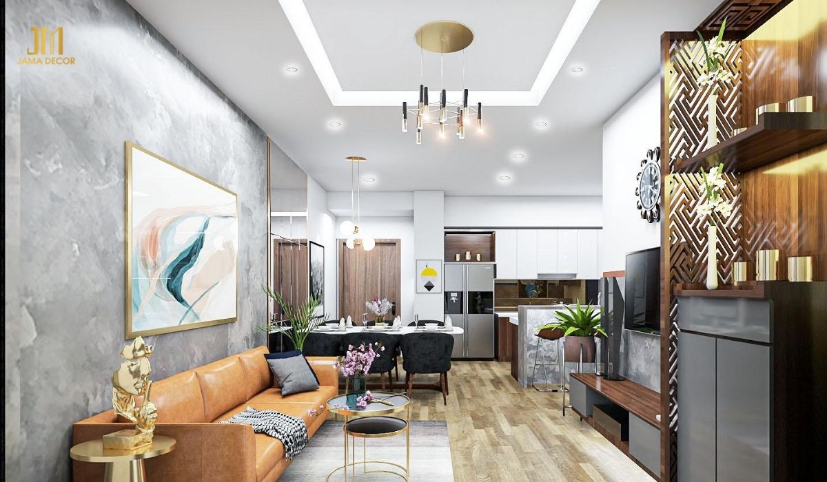 Mẫu thiết kế nội thất chung cư hiện đại chỉ với 65m2