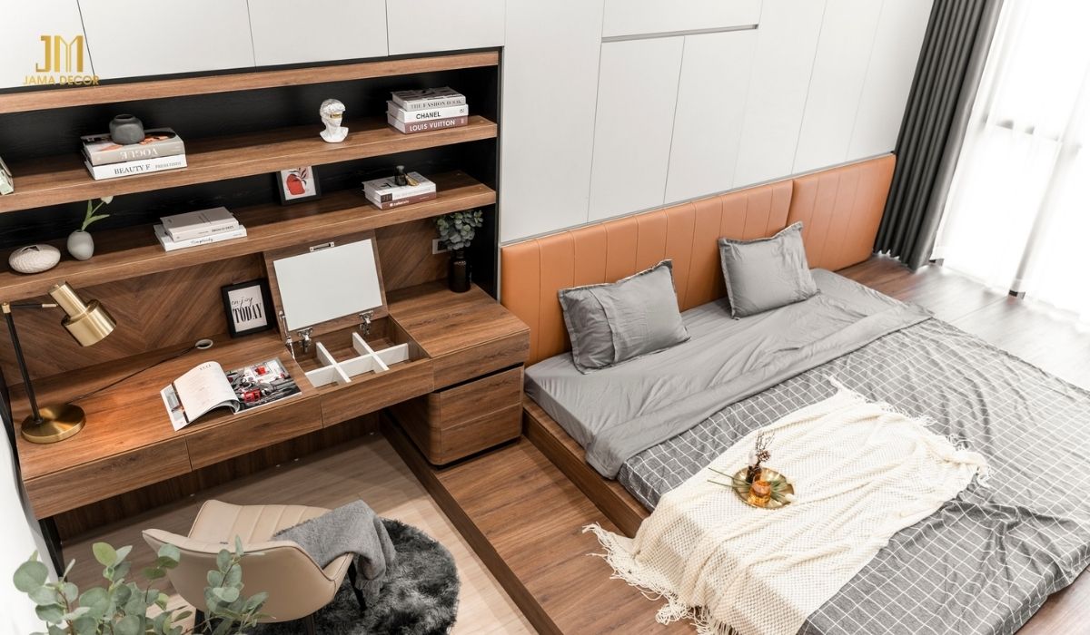 Mẫu bàn hiện đại tích hợp nhiều chức năng, thuận tiện cho người sử dụng