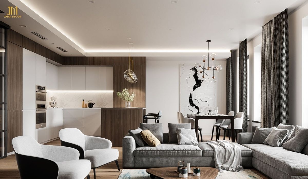 Là người cá tính và thích sự độc đáo, bạn có thể lựa chọn trang trí nội thất nhà bếp đẹp bằng cách sử dụng tone màu lạnh