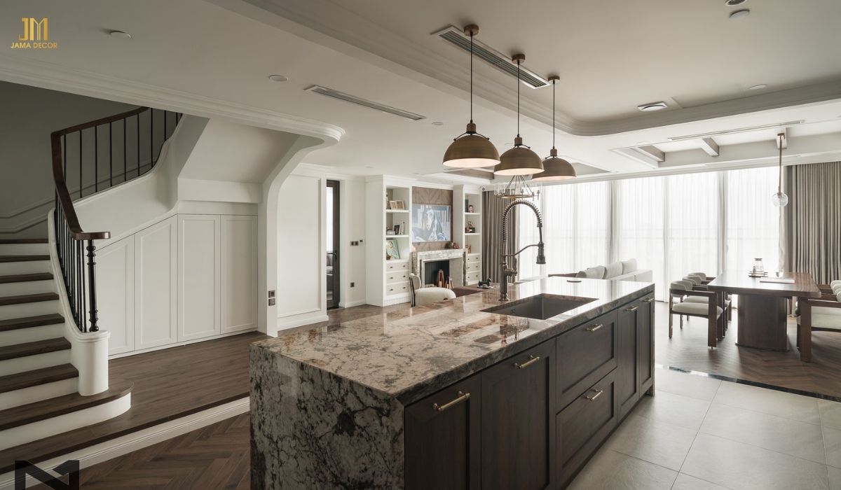 Phong cách hiện đại mang đến vẻ đẹp trẻ trung, năng động và tiện nghi cho không gian bếp