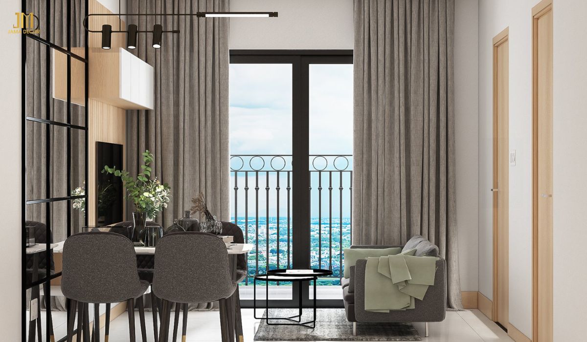 Để tối ưu không gian cho phòng khách, cần lựa chọn đồ nội thất có kích thước phù hợp với diện tích phòng
