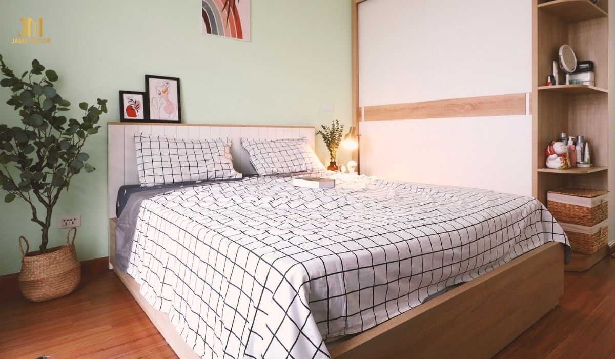 Không nên đặt giường ở vị trí đối diện nhà vệ sinh