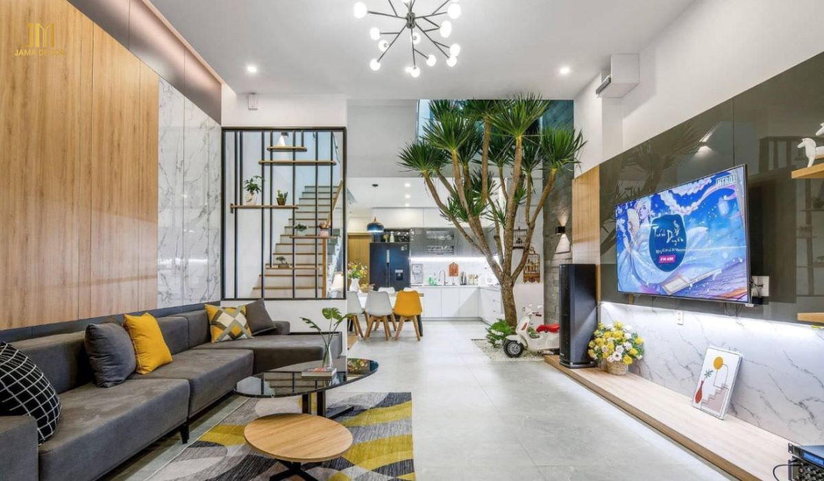 Phòng khách liền bếp đẹp mắt và sáng tạo khiến không gian sống của bạn sẽ trở nên sinh động hơn bao giờ hết