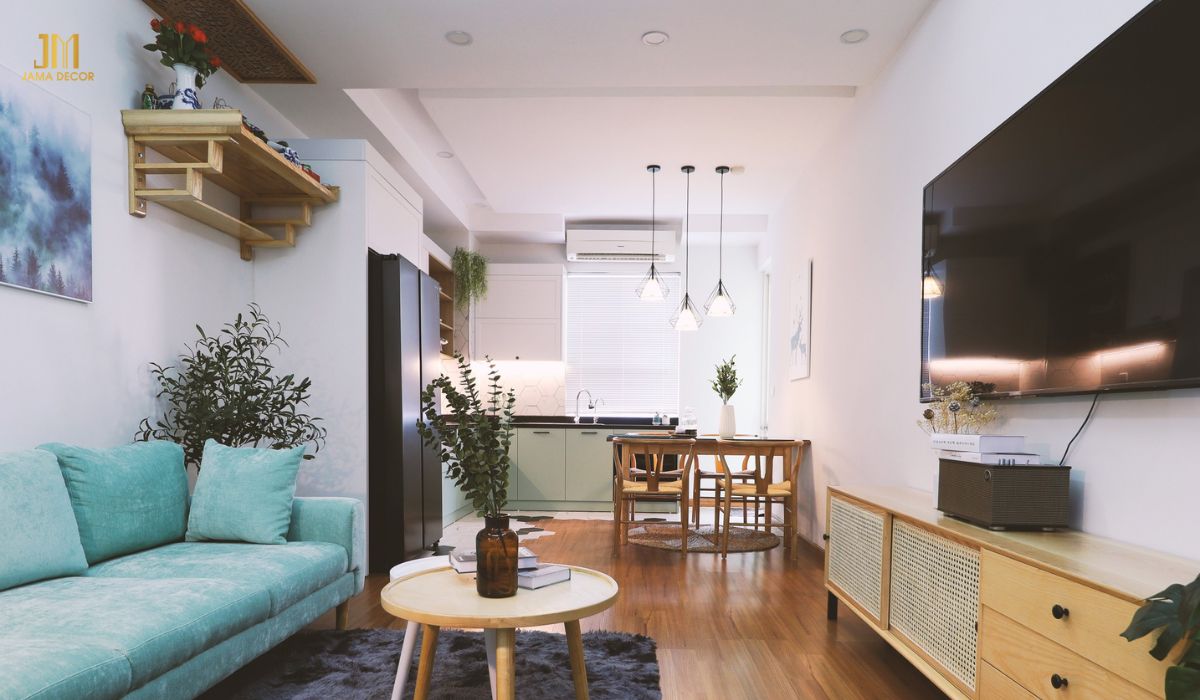 Thiết kế phòng khách liền bếp có thể tạo ra những mùi khó chịu khi nấu ăn