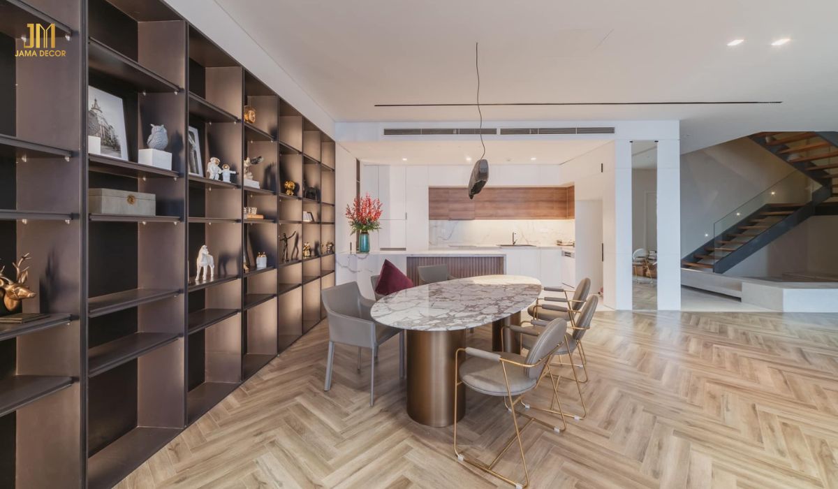 5 cách bố trí nội thất bếp khoa học, tiện lợi 35 Nếu là người thích sưu tầm đồ trang trí thì bạn không thể bỏ qua không gian bếp như thế này