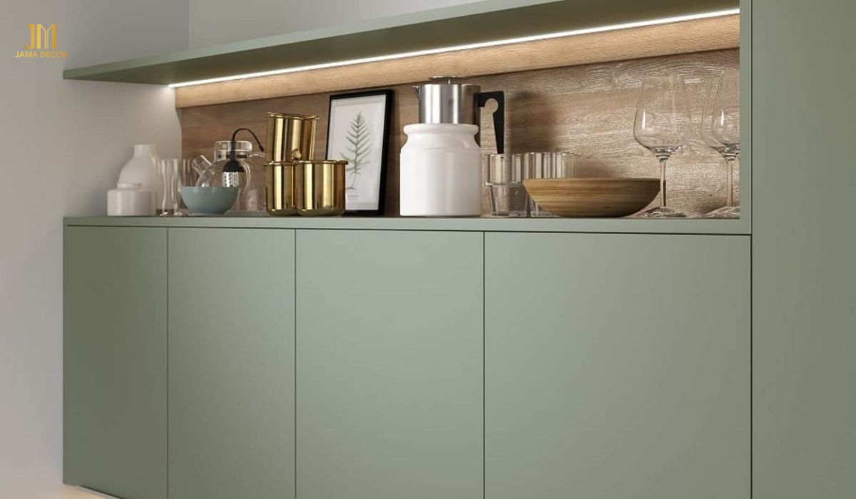 5 cách bố trí nội thất bếp khoa học, tiện lợi 27 Vật dụng bếp được đặt ở khu vực riêng, đơn giản gọn gàng