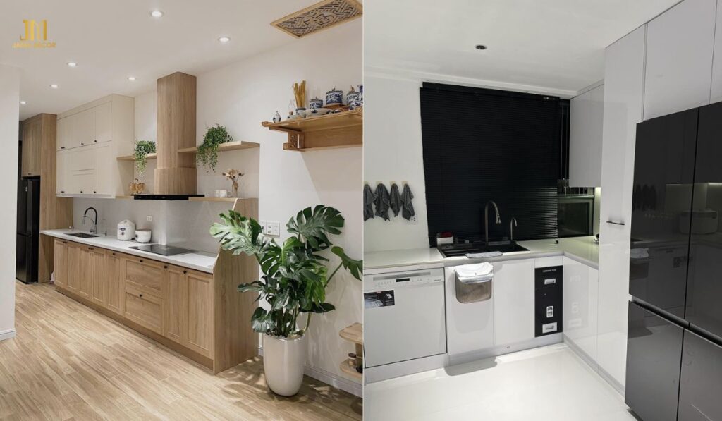 Không cần quá lớn, bếp nhỏ vẫn có thể đáp ứng đầy đủ công năng của bạn
