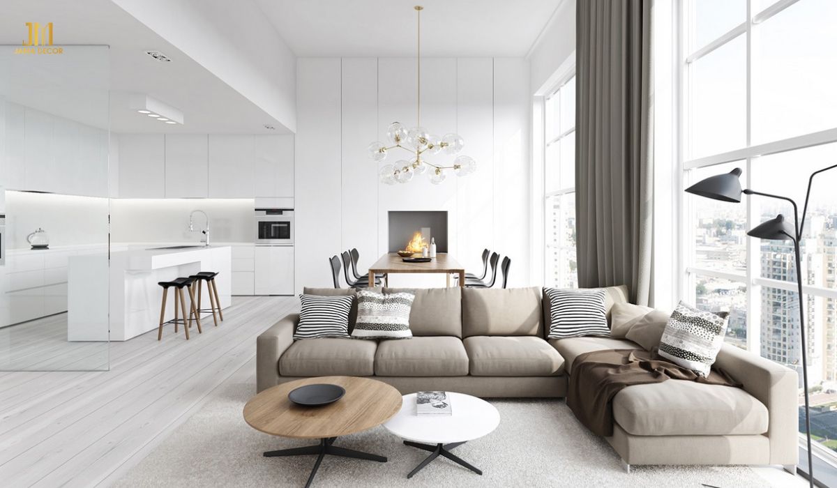 Nội thất màu trắng làm chủ đạo là một xu hướng thiết kế nội thất được ưa chuộng hiện nay