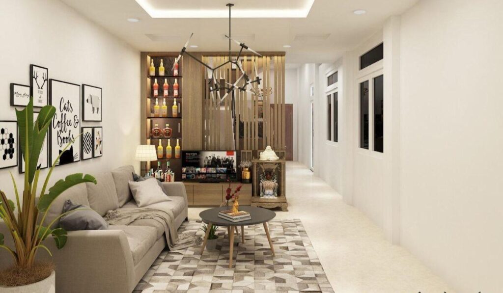 5 quy tắc phối màu nội thất phòng khách đẹp sang 21 Phòng khách trở nên ấm cúng và gần gũi hơn khi áp dụng quy tắc phối màu tương đồng