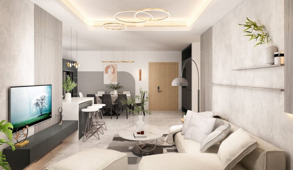 5 quy tắc phối màu nội thất phòng khách đẹp sang 8 Quy tắc phối màu nội thất phòng khách