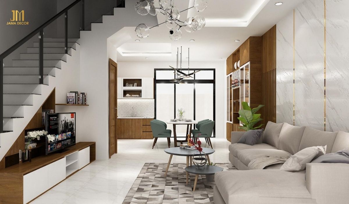 Sử dụng hệ thống đèn âm trần làm không gian có sức hút và sáng sủa