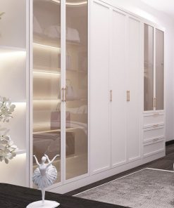 Tủ quần áo gỗ Công Nghiệp TQA018