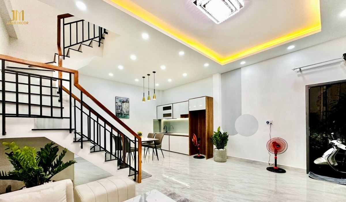 Cách tính chi phí cải tạo nội thất theo giá thị trường 29 Tone màu sáng chủ đạo kết hợp một vài chi tiết nhỏ màu vân gỗ đã tạo nên điểm nhấn cho ngôi nhà