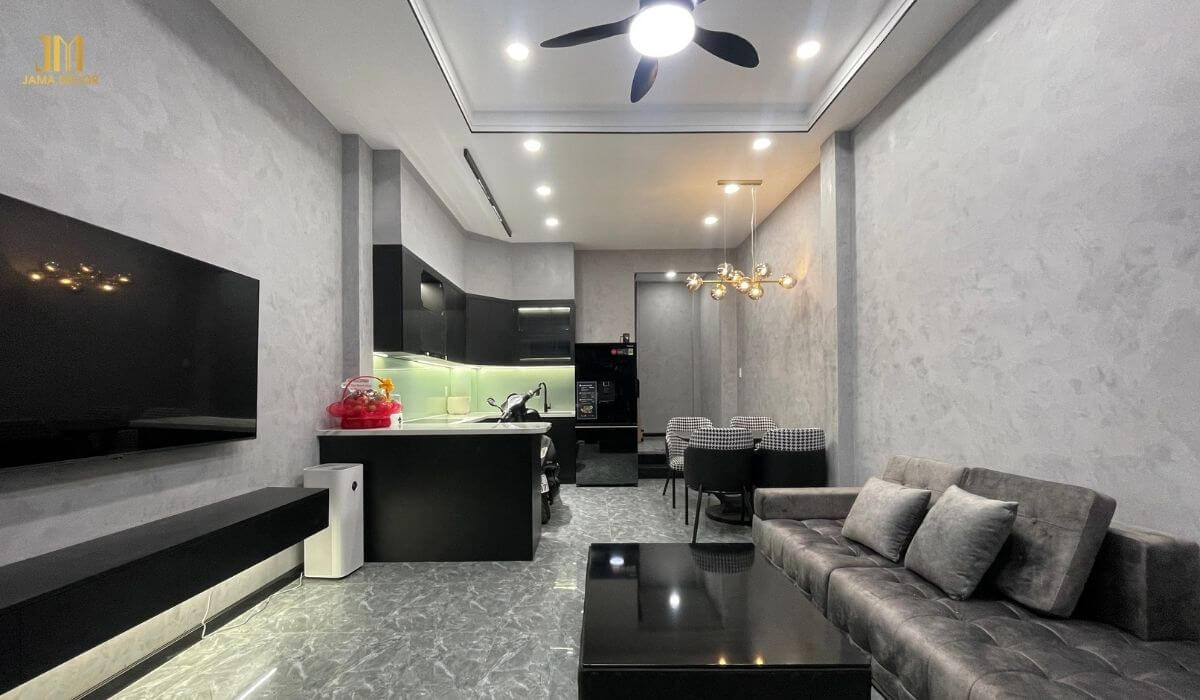 Không gian phòng khách sang trọng, hiện đại sau 2 tháng cải tạo, nâng cấp