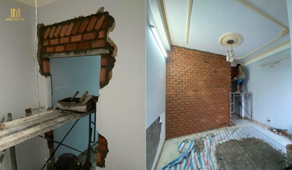 Cơi nới, xây thêm vách ngăn phân chia phòng chức năng