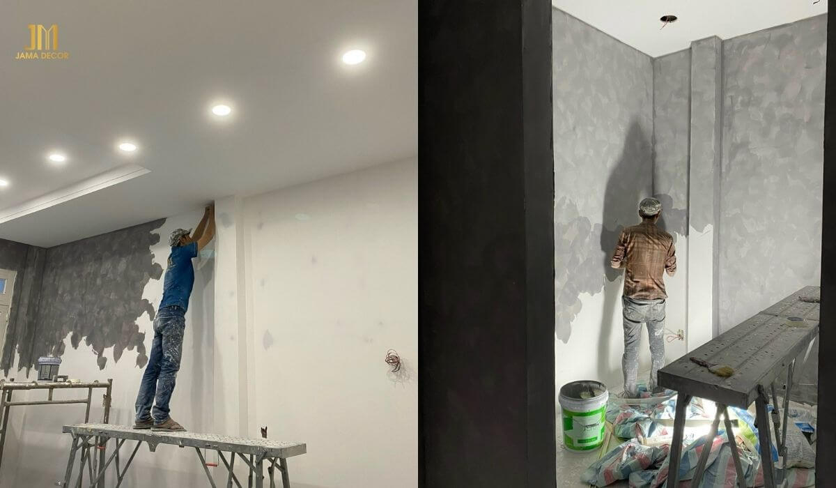 Sơn tường hiệu ứng giúp gia tăng thẩm mỹ cho ngôi nhà