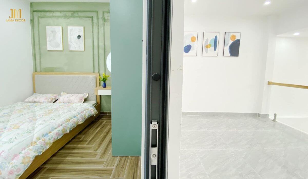 Tầng lửng có thể vừa sử dụng làm phòng ngủ kết hợp phòng khách
