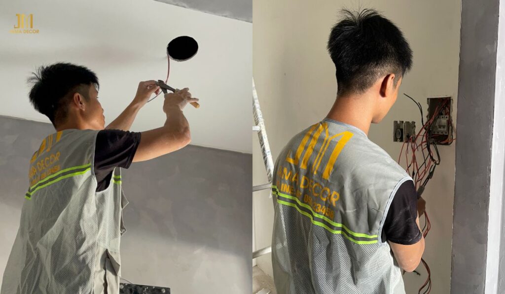 Kiểm tra, lắp đặt lại hệ thống điện, chiếu sáng cho khách