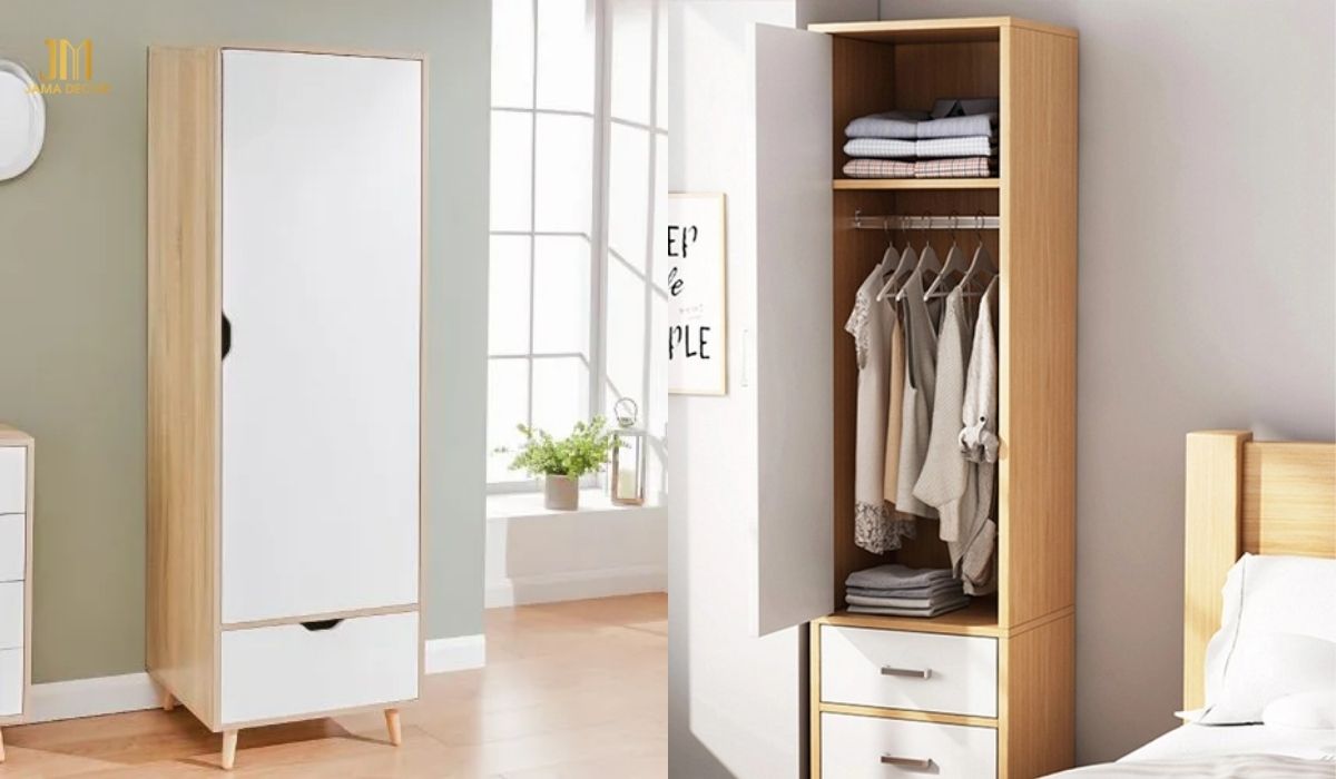 Vì giá thành tương đối rẻ nên tủ quần áo 1 cánh đã trở thành sự lựa chọn phổ biến của nhiều người tiêu dùng